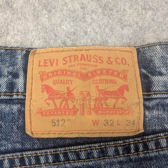 Levi's 512 Slim Taper Fit Men's Jeans - Light wash - W32 x L34 - Picture 4 of 14